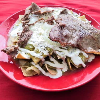 Enchiladas con Cecina de Yecapixtla