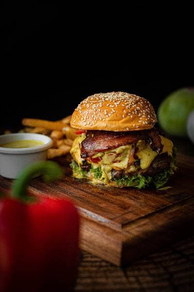 Sweet caramela burger