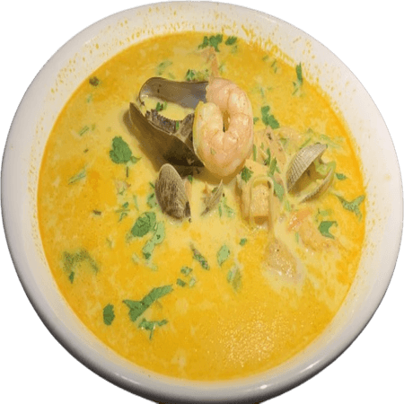Sopa de Mariscos en Leche