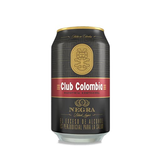 Cerveza club colombia negra en lata
