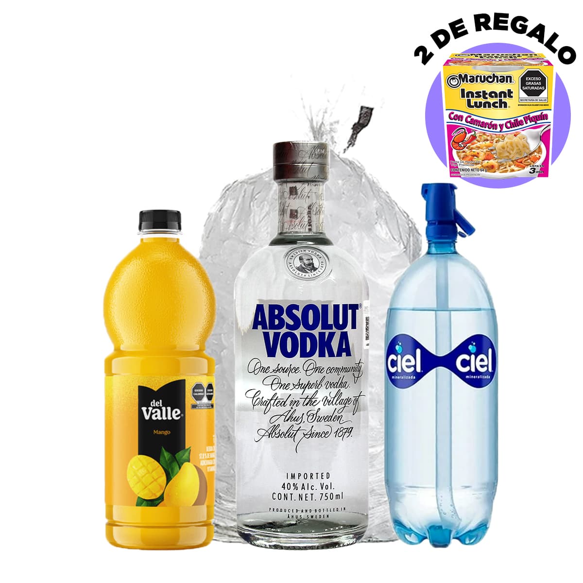 Combo Del Valle Mango 1 L - Absolut Azul + Regalo