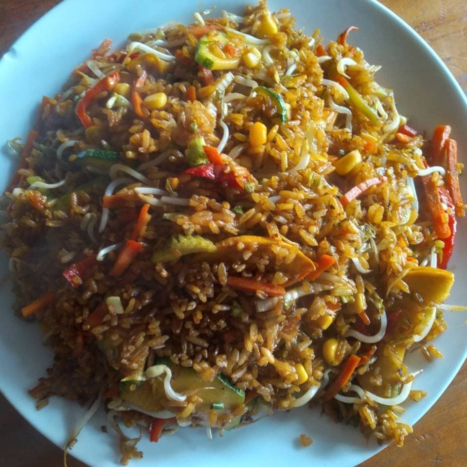 Combo Personal Arroz Vegetariano Duo + Pollo + Pap
