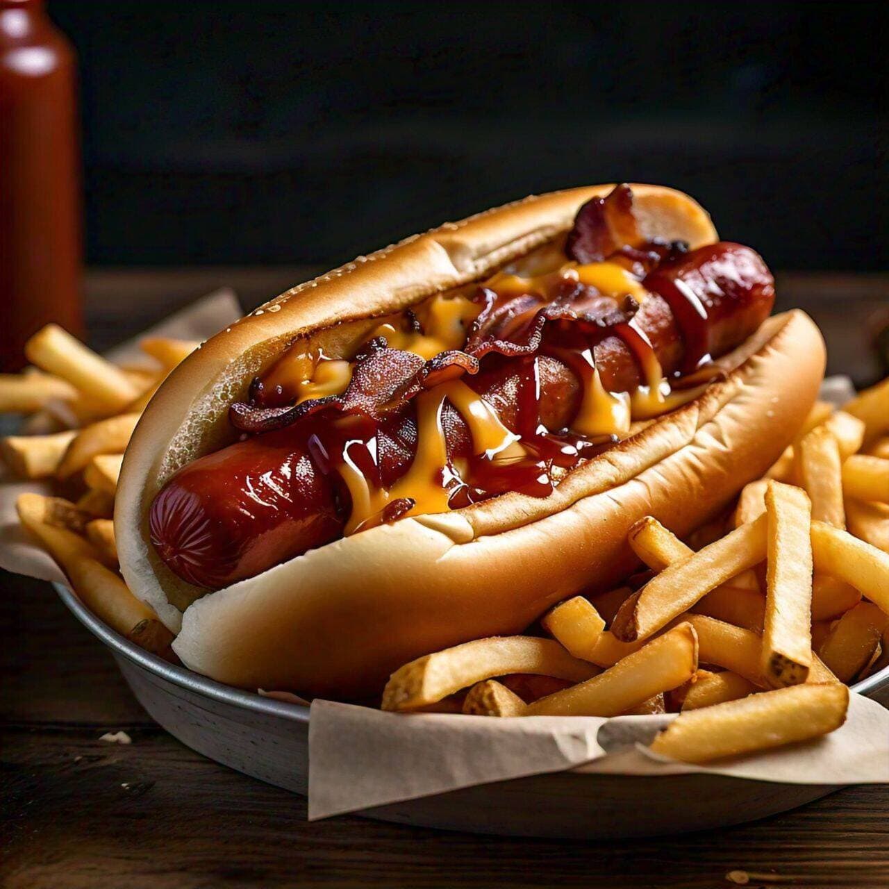 Hotdog Tocino (c/Papas)