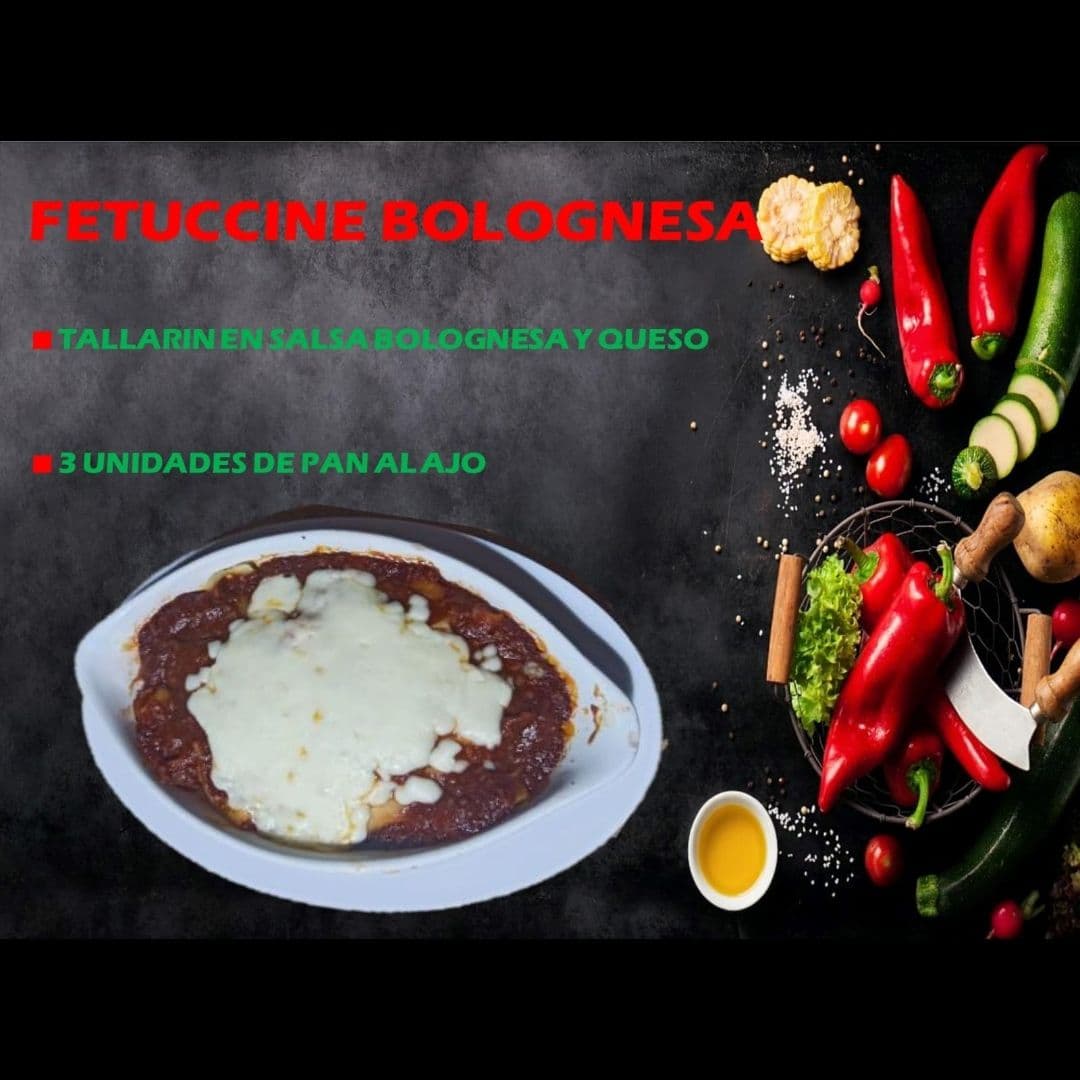 Fettuccine a la bolonesa