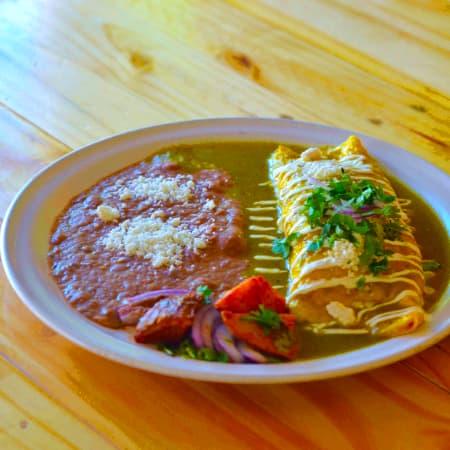 Omelette de Carne en Salsa Verde