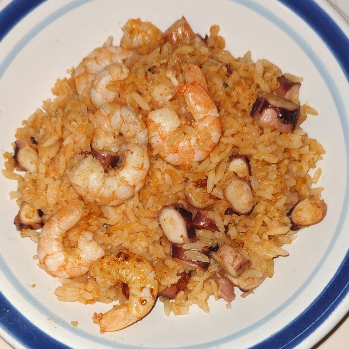 Arroz con Camarón y Pulpo