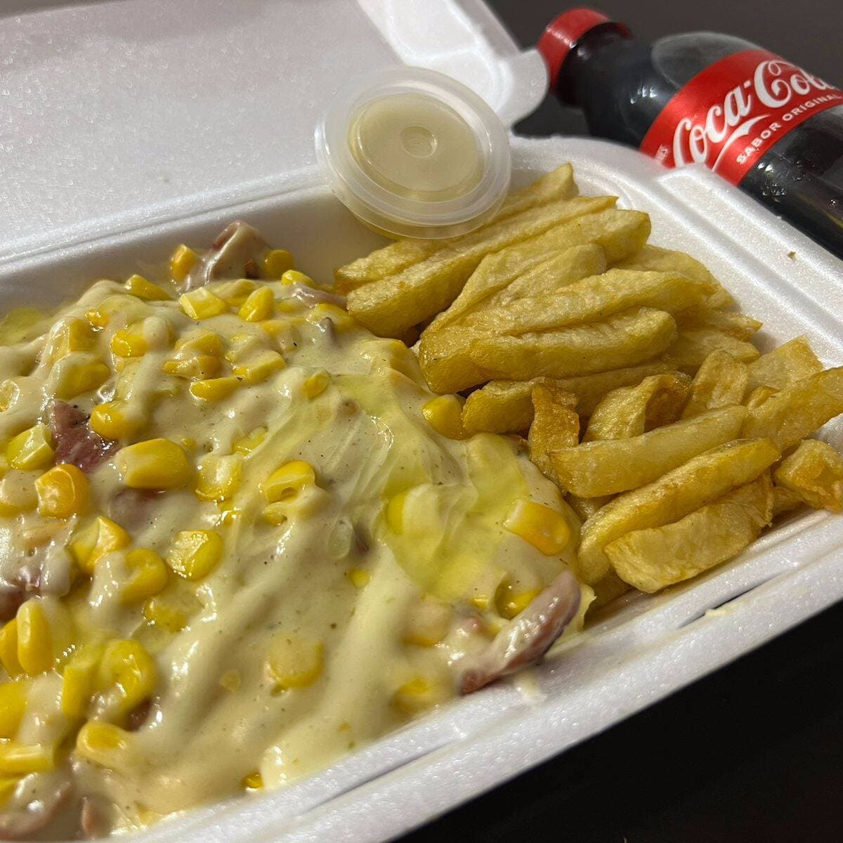 Desgranado Suizo + Papas Fritas & Coca Cola 400 ml