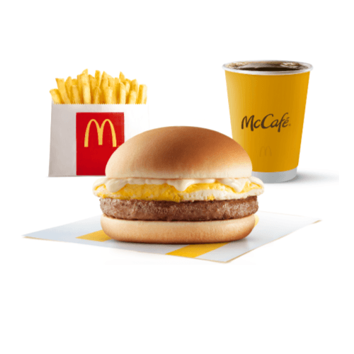 McHuevo, cafe y papas