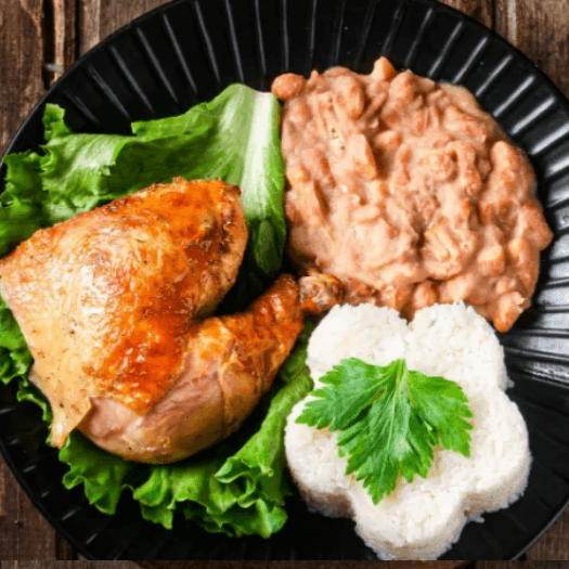 1/4 Pollo Brasa con Frejoles