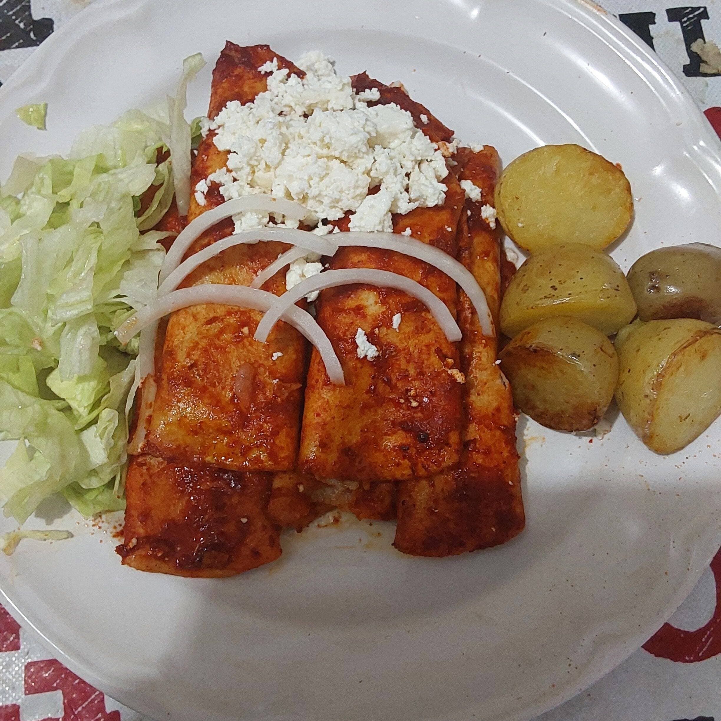 Enchiladas rojas (5 piezas)