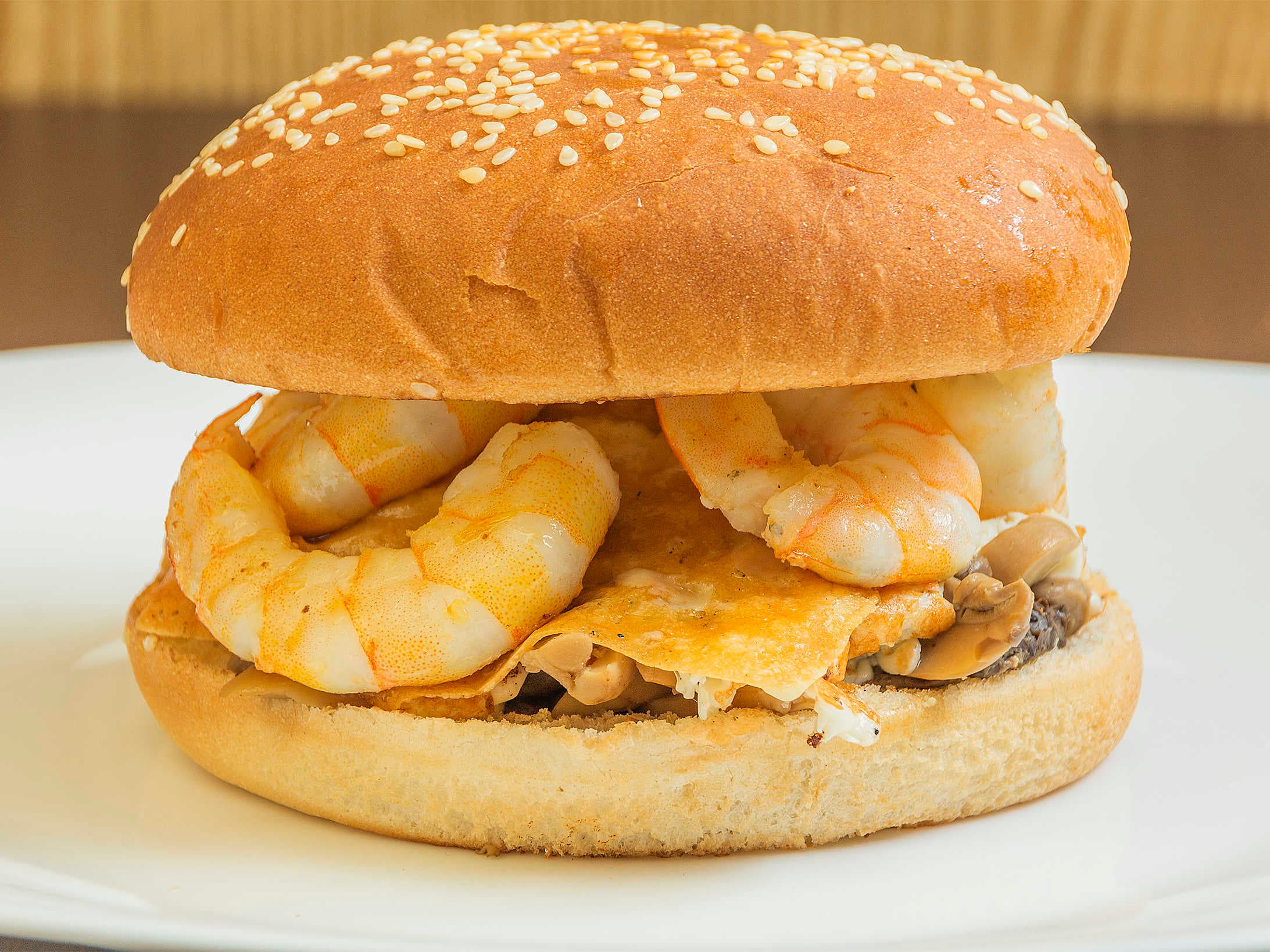 Hamburguesa de Camarón