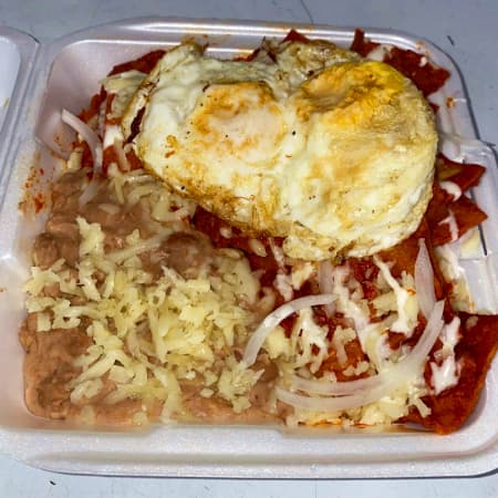 Desayuno Chilaquiles ROJOS