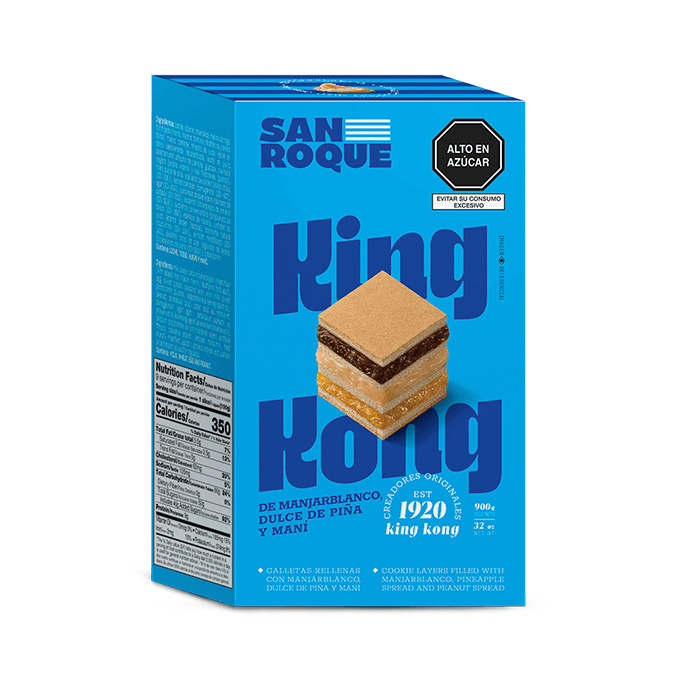 King Kong de Manjar, Dulce de Piña y Maní 900 G