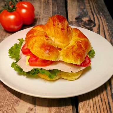 Cuernito Relleno de Jamón y Queso ✪