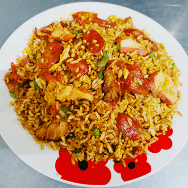 Arroz con Lechón y Chorizo Chino