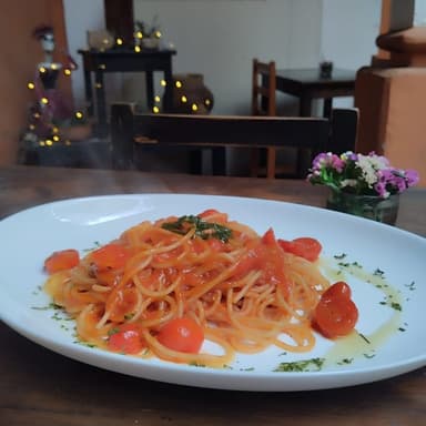 Spaguetti Primavera Vegano