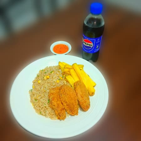 Combo Alitas/ Papas Fritas Amarillas/Chaufa/Pepsi