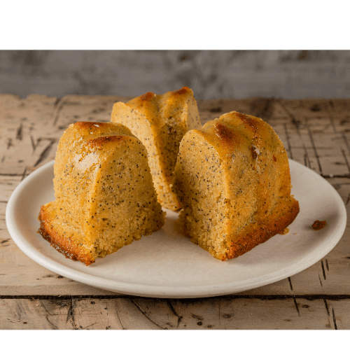 Porción Torta de Naranja y Amapola