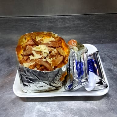 Papa Asada con Tocino