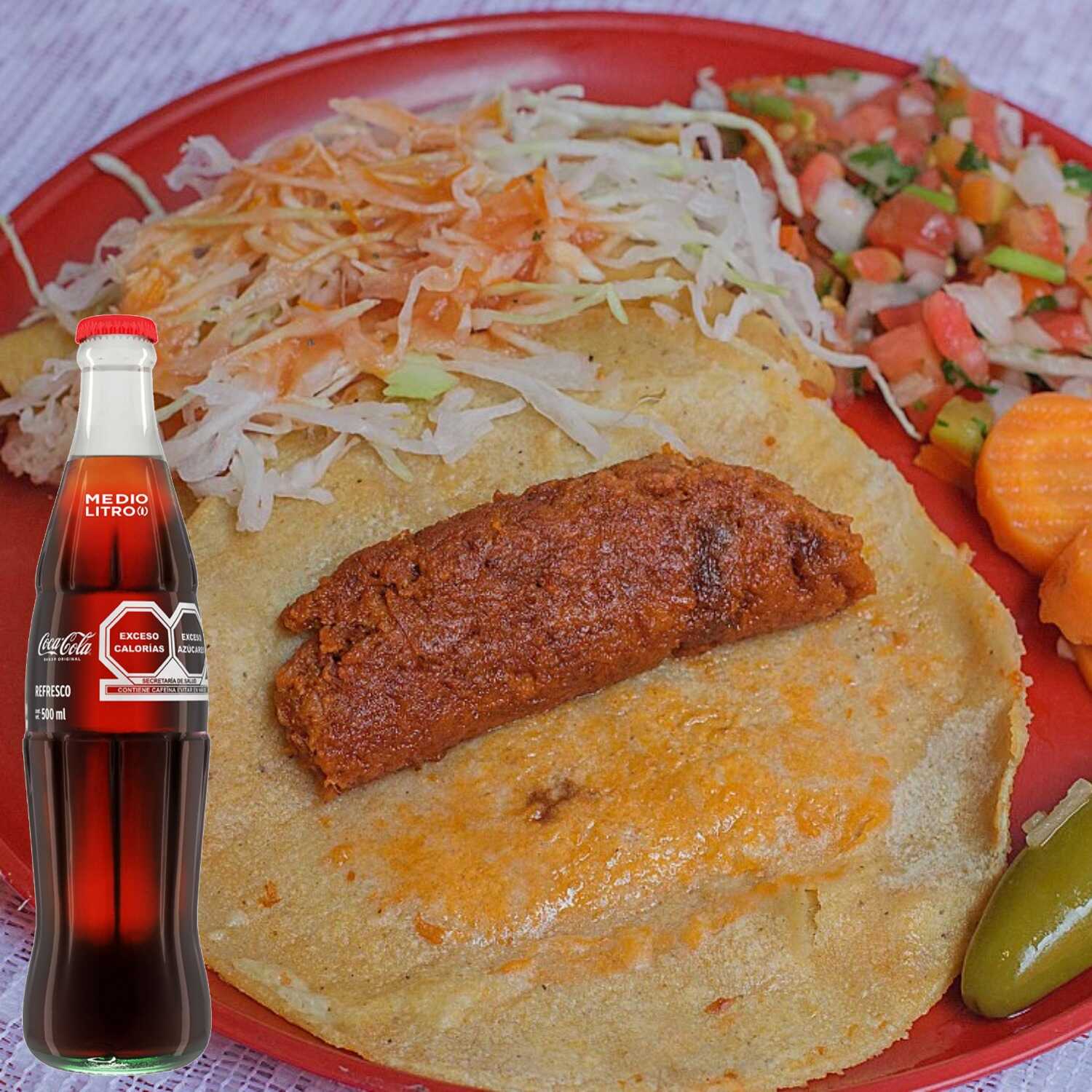 Combo-Coca Cola Tacos Chicharron