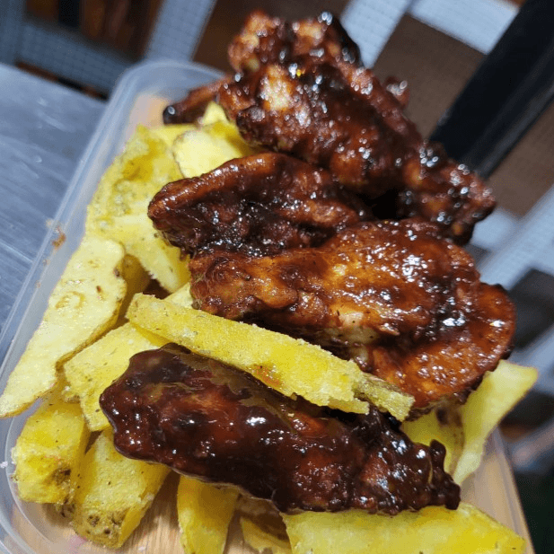 Alitas BBQ 6 uds