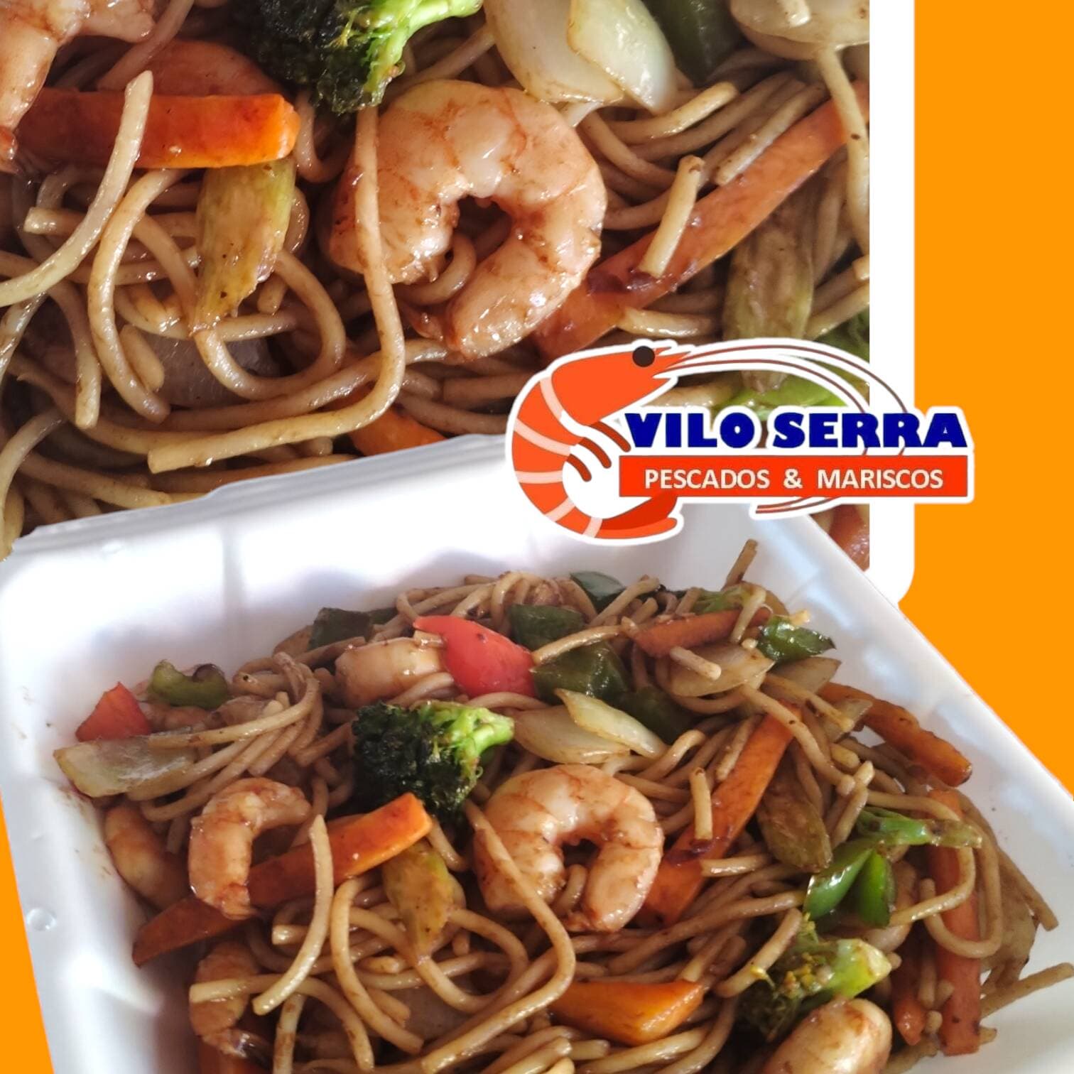 PASTA ORIENTAL CON CAMARONES