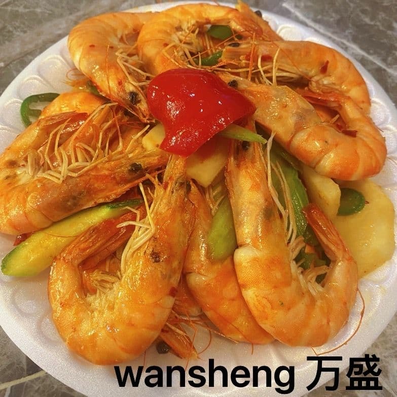 Camarones con Pimienta(5pzs)一份大虾