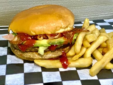 Hamburguesa Bacon BBQ doble