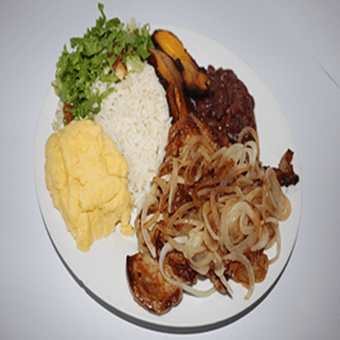 Casado de Chuleta + Bebida Natural 12Oz