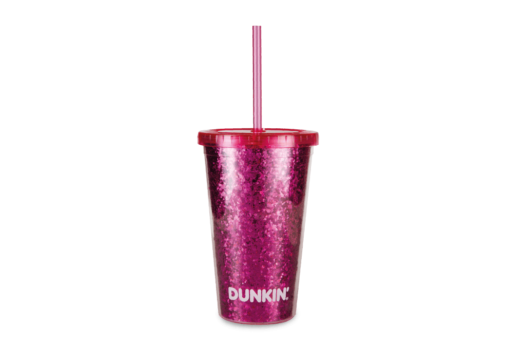 Vaso Escarchado Dunkin Fucsia