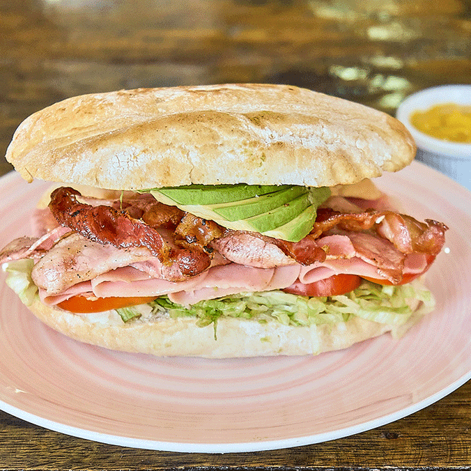 Torta de tocino con jamón