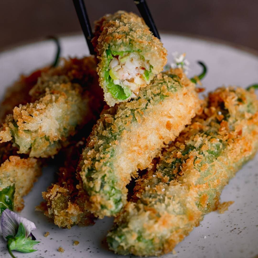 SHISHITOS RELLENOS CAMARON