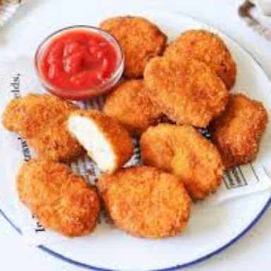 Nuggets de Pollo Como Comida Corrida