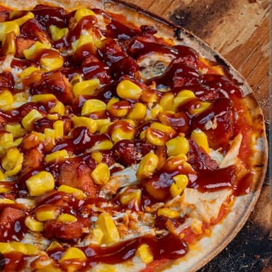 Pizza de costillas bbq de 22 cm