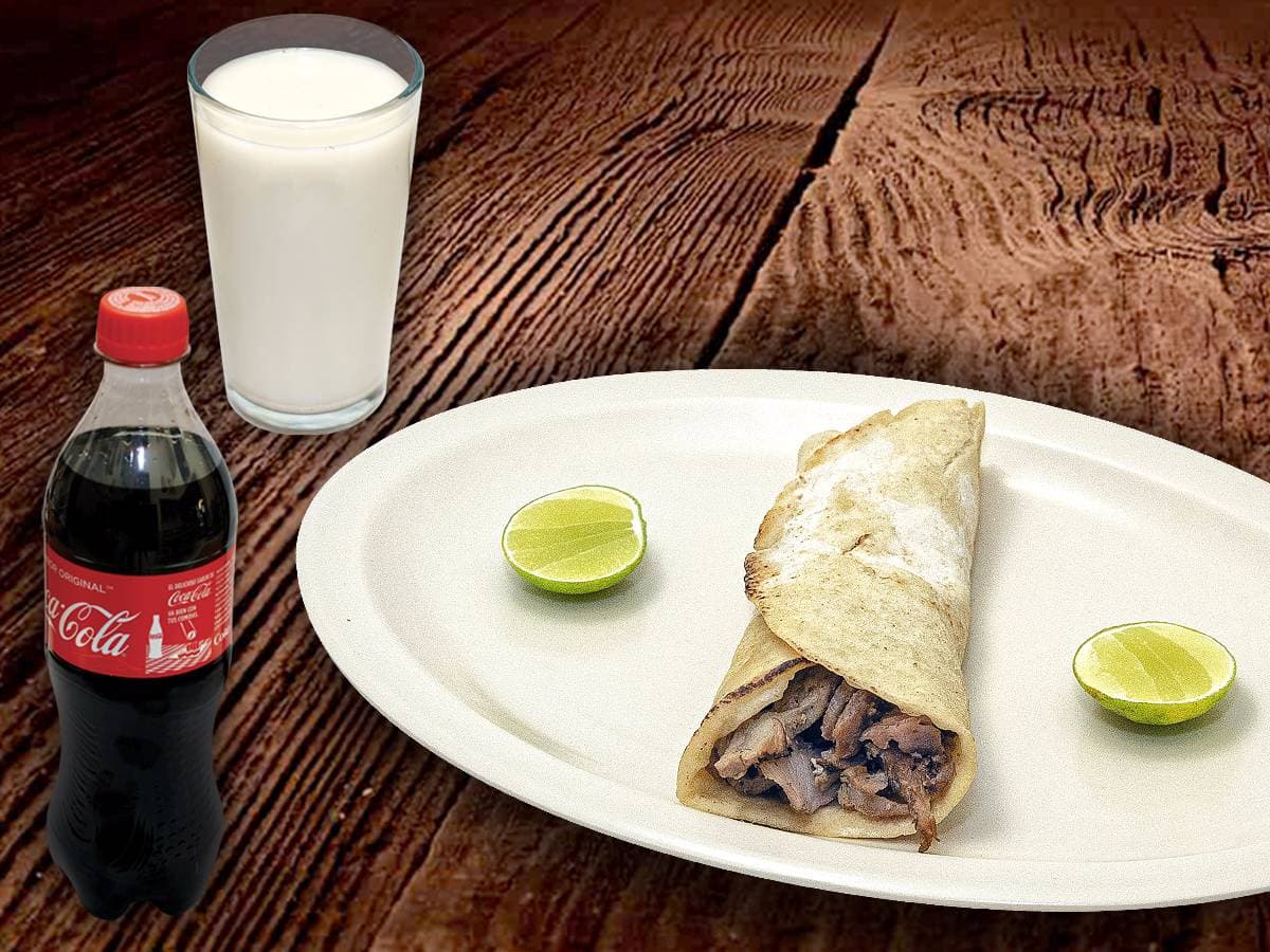 1 Taco Árabe + bebida