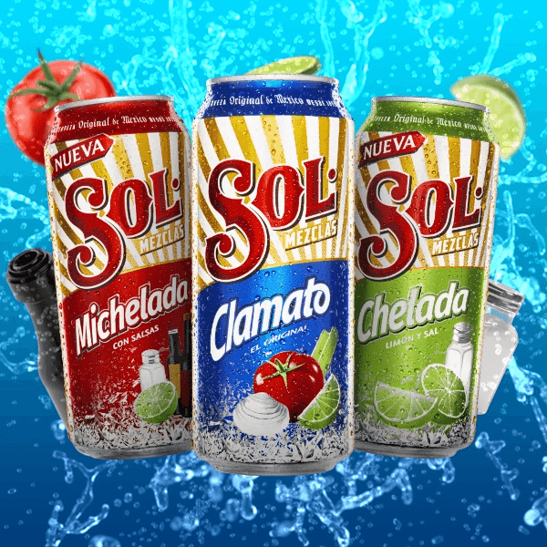 LATON SOL CLAMATO Y MICHELADO AL AZAR