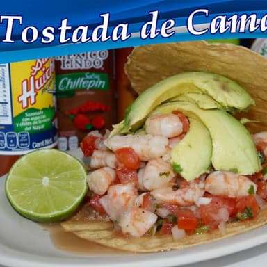 Tostada de Ceviche de Camarón
