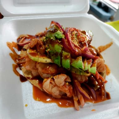 Tostada Aguachiles Negro