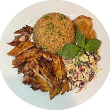 Platillo con Pollo BBQ