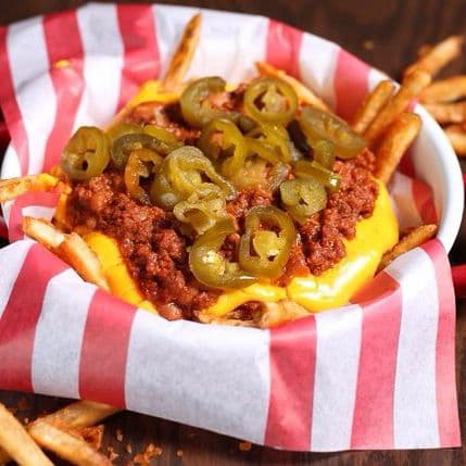 Papas a La Francesa 200g con 200g de chilli y ques