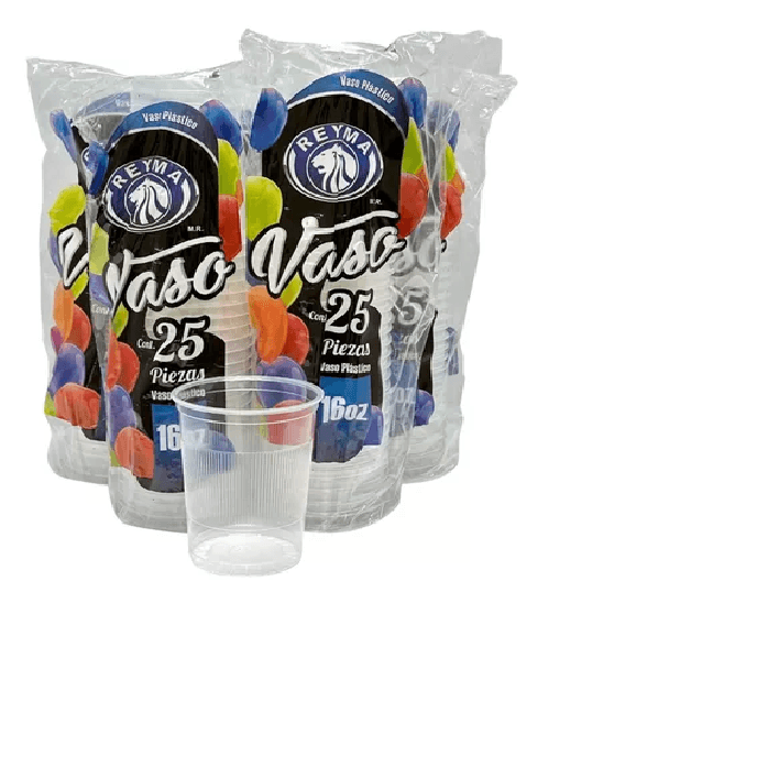 Vaso Desechable de 16oz 25pz Barrilito 500ml