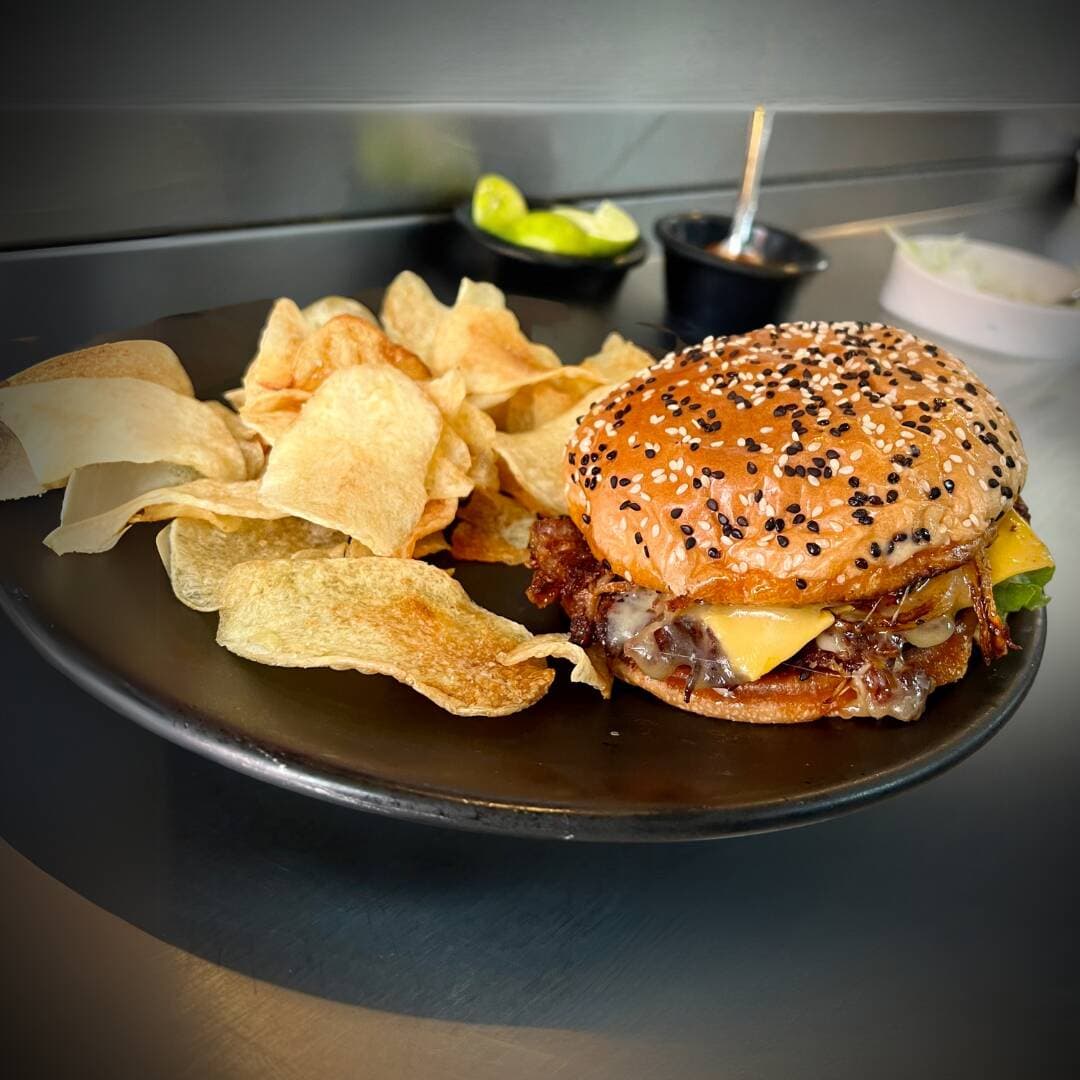 Birriaburger con Papas