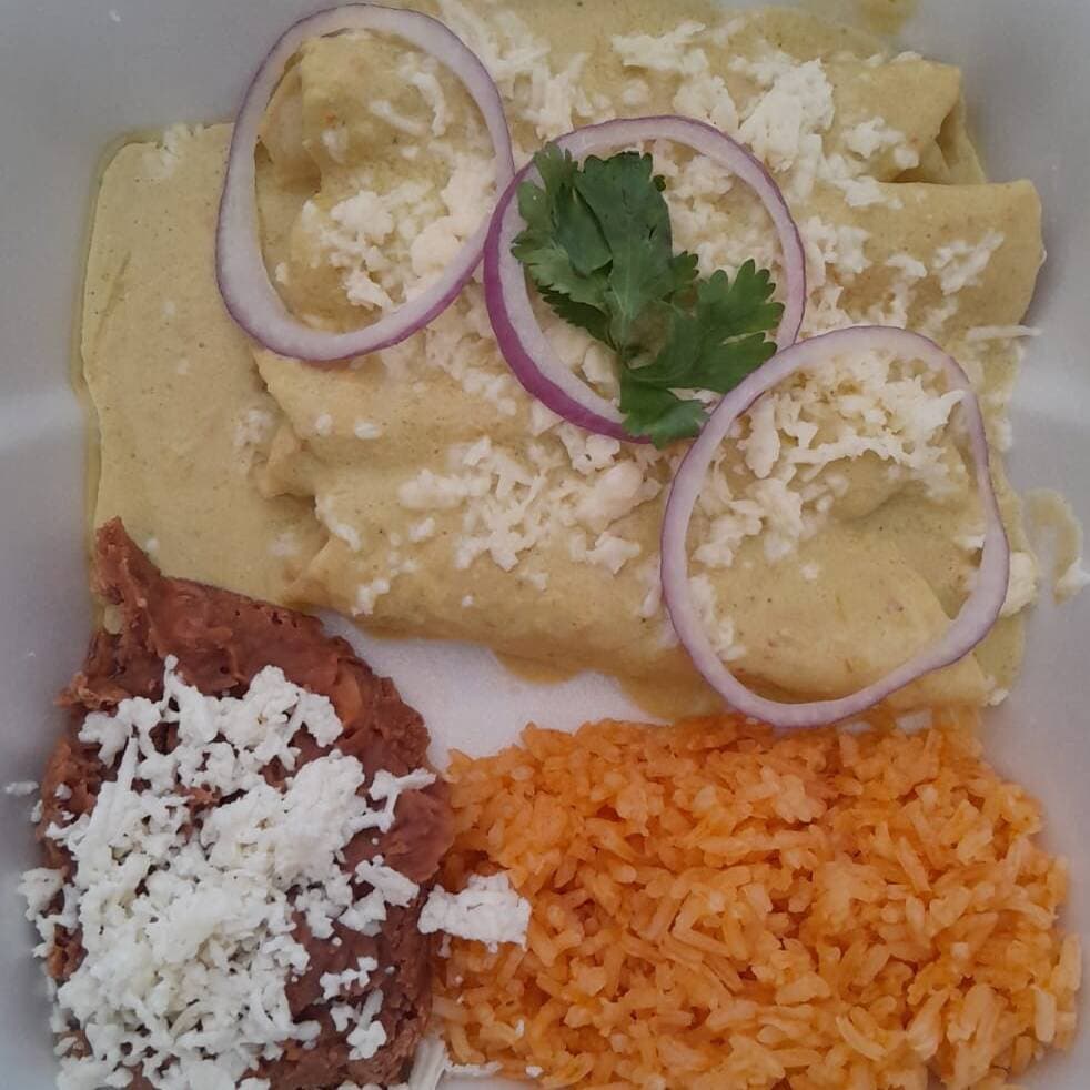 Enchiladas Verdes de Queso -suizas-