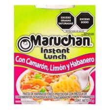 SOPA MARUCHAN SABOR CAMARON HABANERO Y LIMON