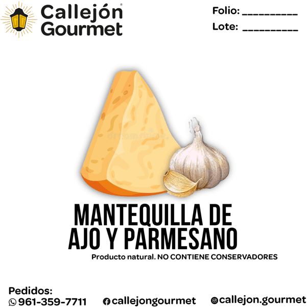Salsa ajo parmesano 250grs