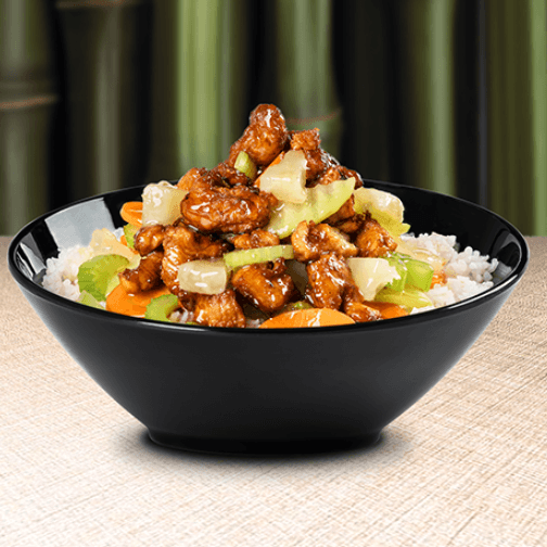 Bowl - Pollo Piña con Verdura