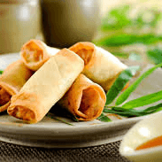 Rollos de Queso con Camarón