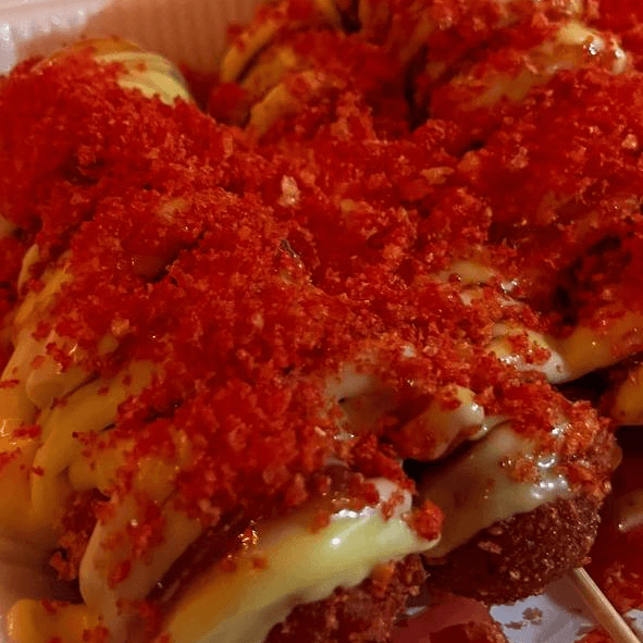 4 Banderillas flaming hot con queso sabor jalapeño