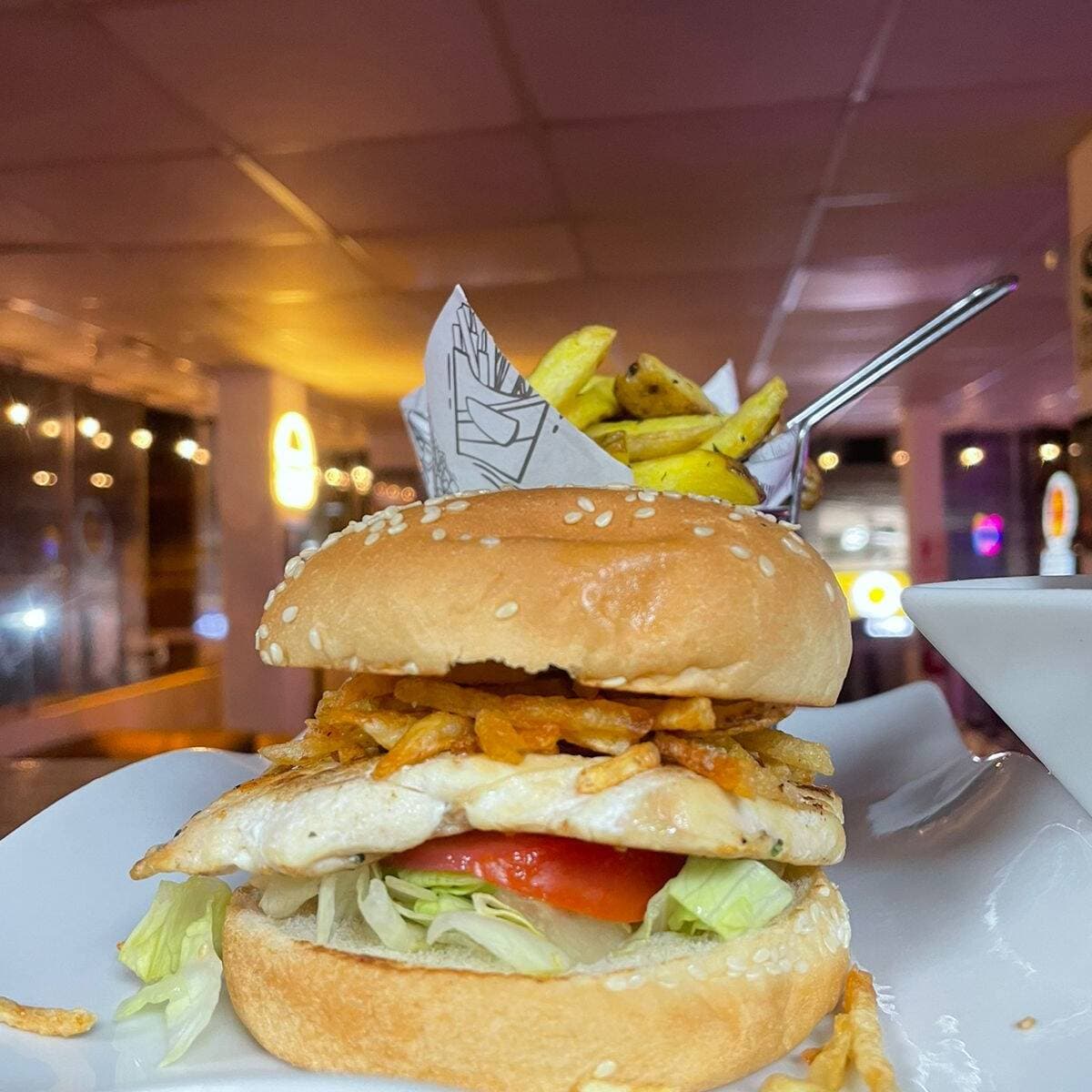 Hamburguesa de Filete de Pollo