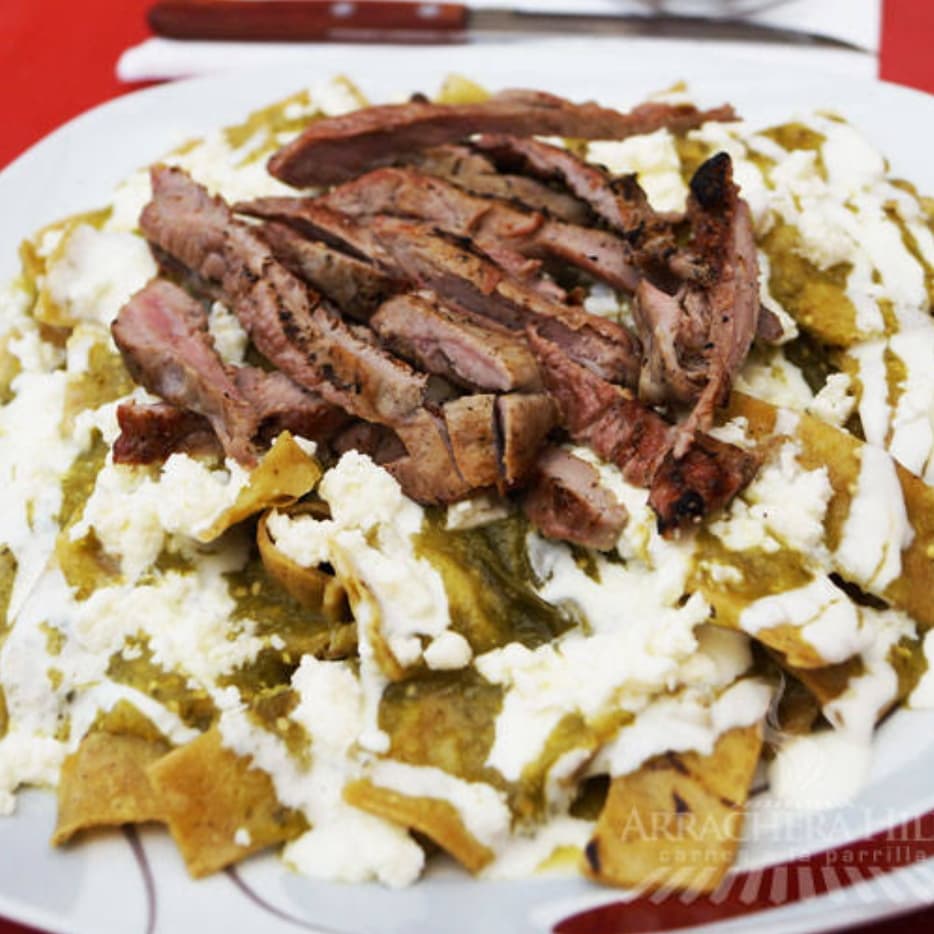 Chilaquiles con carne
